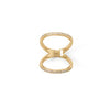 Toni double knuckle ring