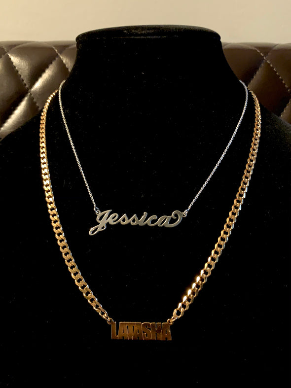 Chunky Customizable Name Necklace