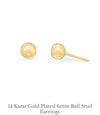 Gold filled and gold plated stud earrings (19 variations, suitable for children)