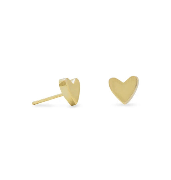 Gold filled and gold plated stud earrings (19 variations, suitable for children)