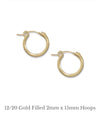 Gold filled and gold plated stud earrings (19 variations, suitable for children)