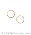 Gold filled and gold plated stud earrings (19 variations, suitable for children)