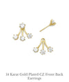 Gold filled and gold plated stud earrings (19 variations, suitable for children)