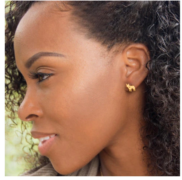 Gold filled and gold plated stud earrings (19 variations, suitable for children)