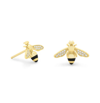 Gold filled and gold plated stud earrings (19 variations, suitable for children)