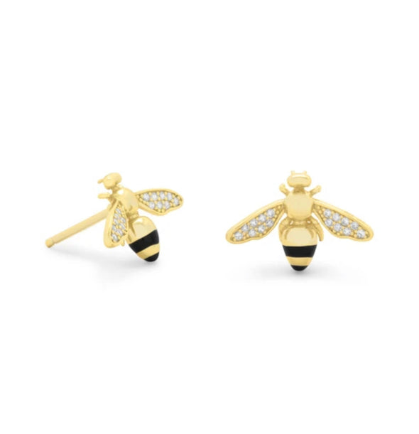 Gold filled and gold plated stud earrings (19 variations, suitable for children)