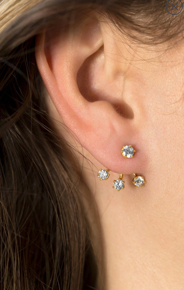 Gold filled and gold plated stud earrings (19 variations, suitable for children)