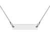 CUSTOMIZABLE Sterling Silver/24K Gold bar bracelet