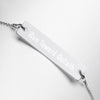 Run Toward Goliath Sterling Silver/24K Gold/18K Rose Gold Bar Chain Necklace