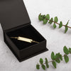 Run Toward Goliath Sterling Silver/18K Rose Gold/24K Gold Bar Chain Bracelet