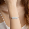 I Shall Live Sterling Silver bar chain bracelet