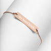 Run Toward Goliath Sterling Silver/24K Gold/18K Rose Gold Bar Chain Necklace