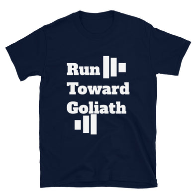 Run Toward Goliath unisex tee