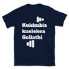 Run Toward Goliath tee (Swahili)